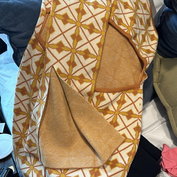 Vintage Pattern One Shoulder Knitted Mini Dress - Picture 5 of 5